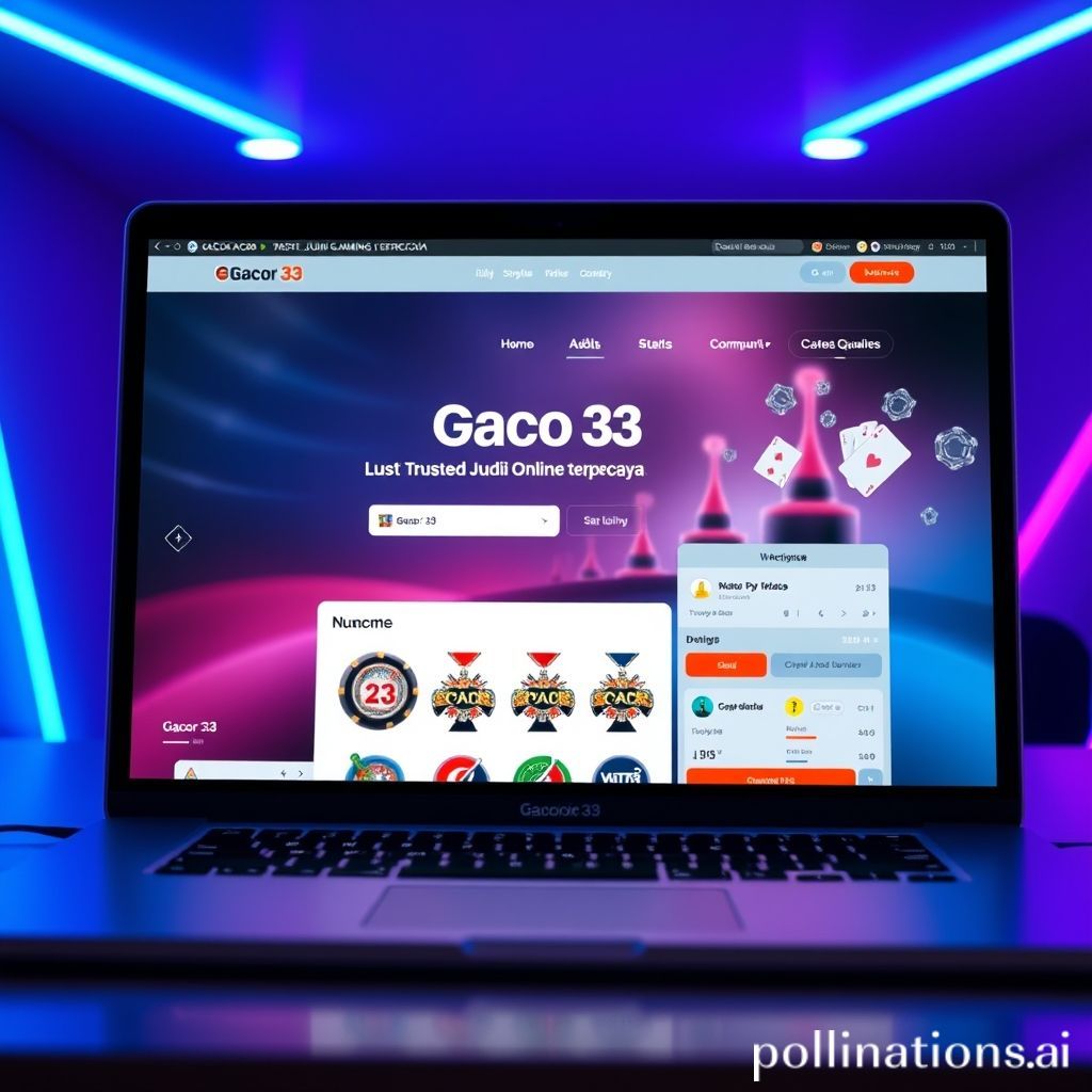  Mengenal Lebih Dekat Gacor 33: Platform Judi Online Terpercaya